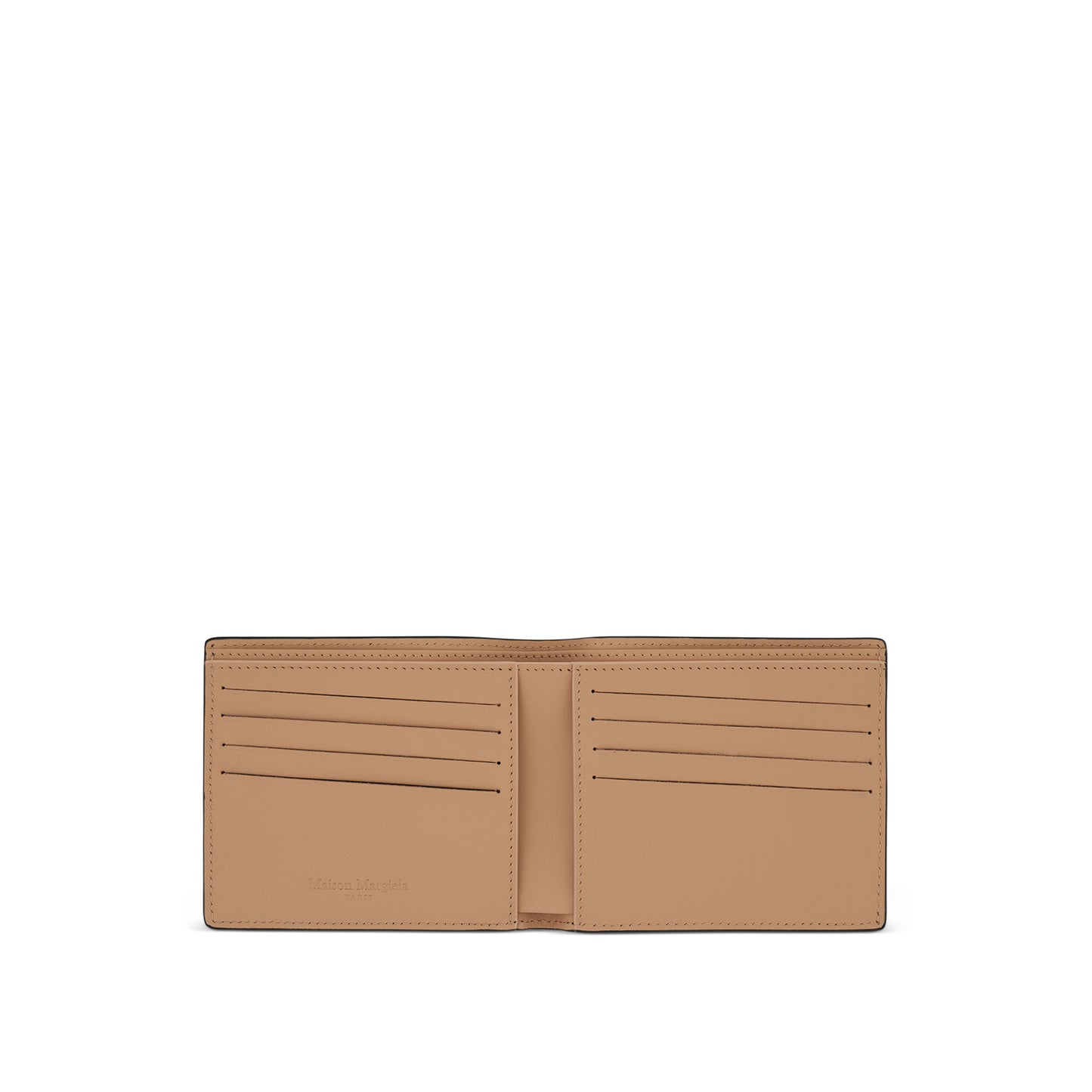 Flat Leather Wallet in Black