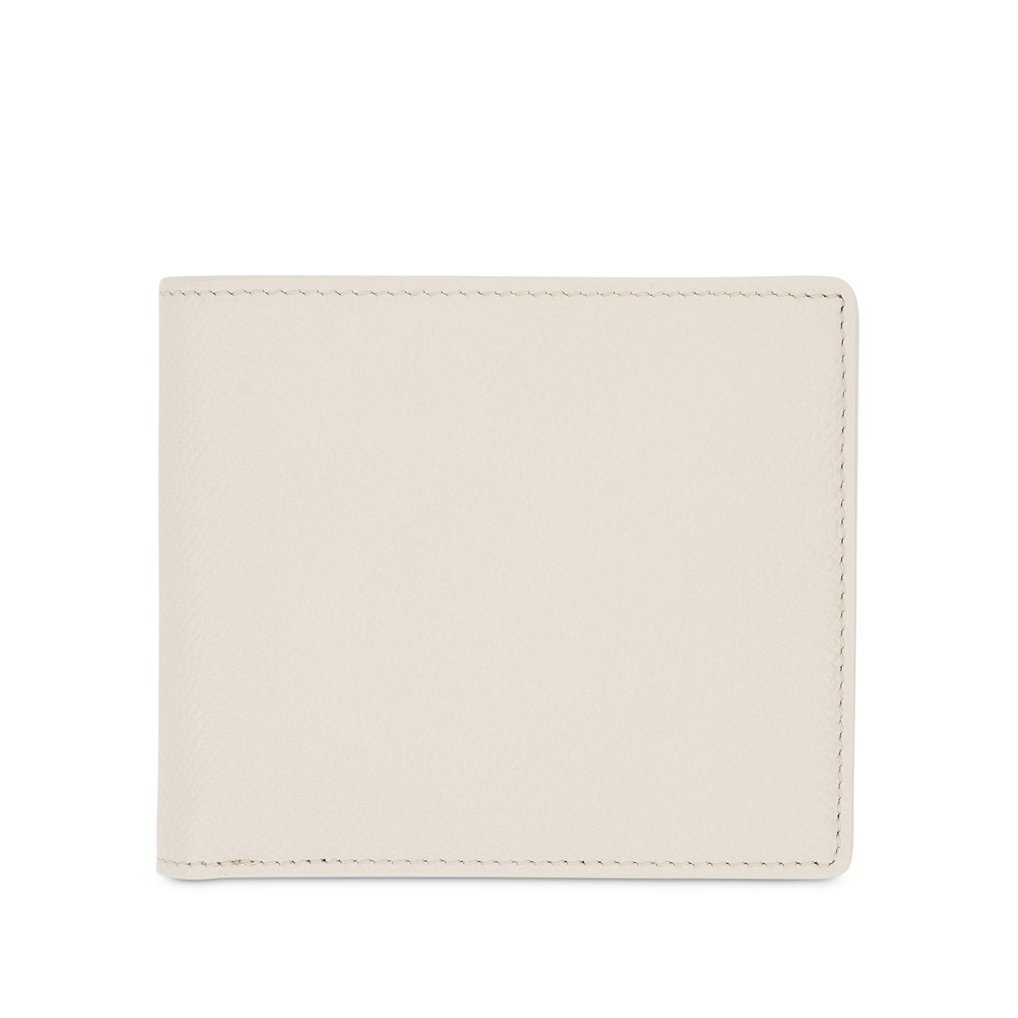 Grained Slim Bi-Fold Wallet in Grey