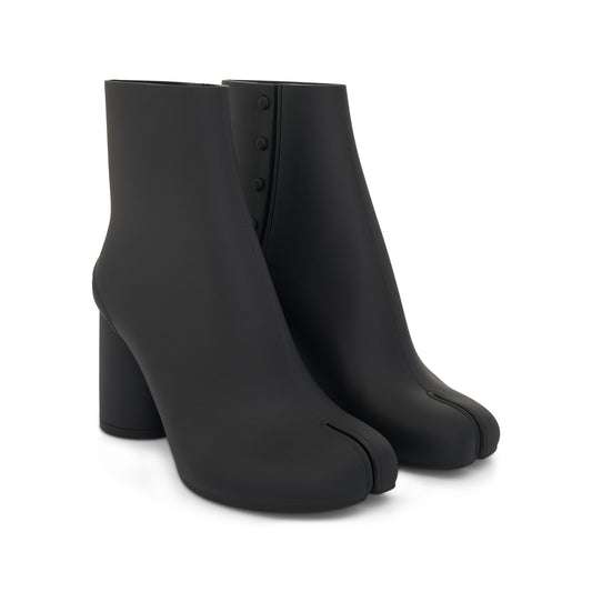 Tabi Rubber Ankle Boots in Black