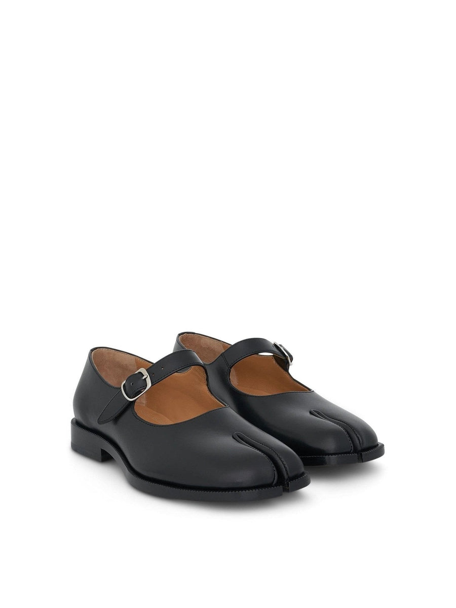 Maison Margiela Tabi Mary Janes with Strap in Black