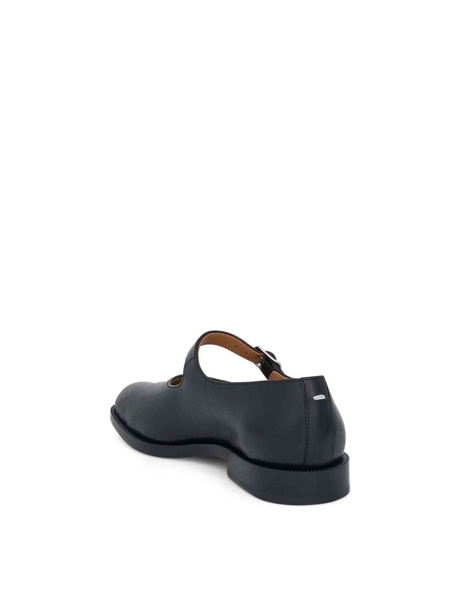 Maison Margiela Tabi Mary Janes with Strap in Black