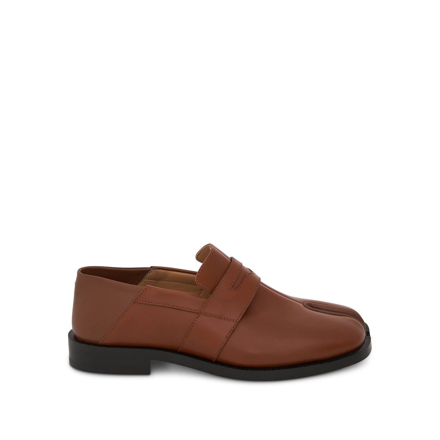 Tabi Collapsable Heel Loafer in Copper Brown