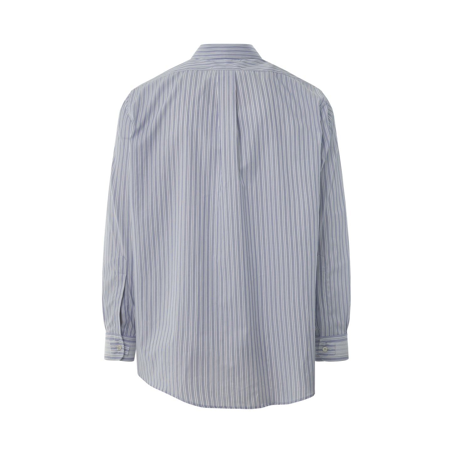 Long Sleeve Striped Shirt in White