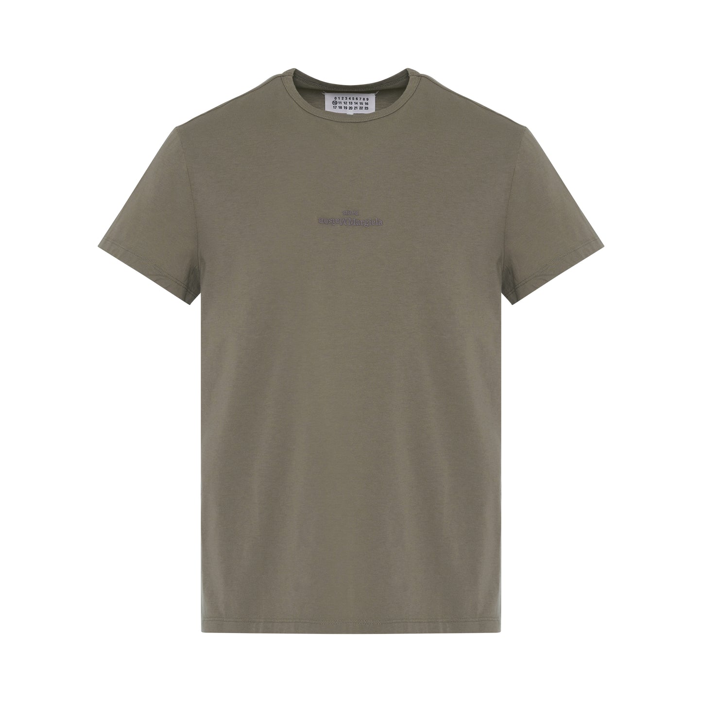 Reverse Logo T-Shirt in Stone Grey