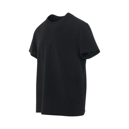 Upside Down Logo T-Shirt in Black