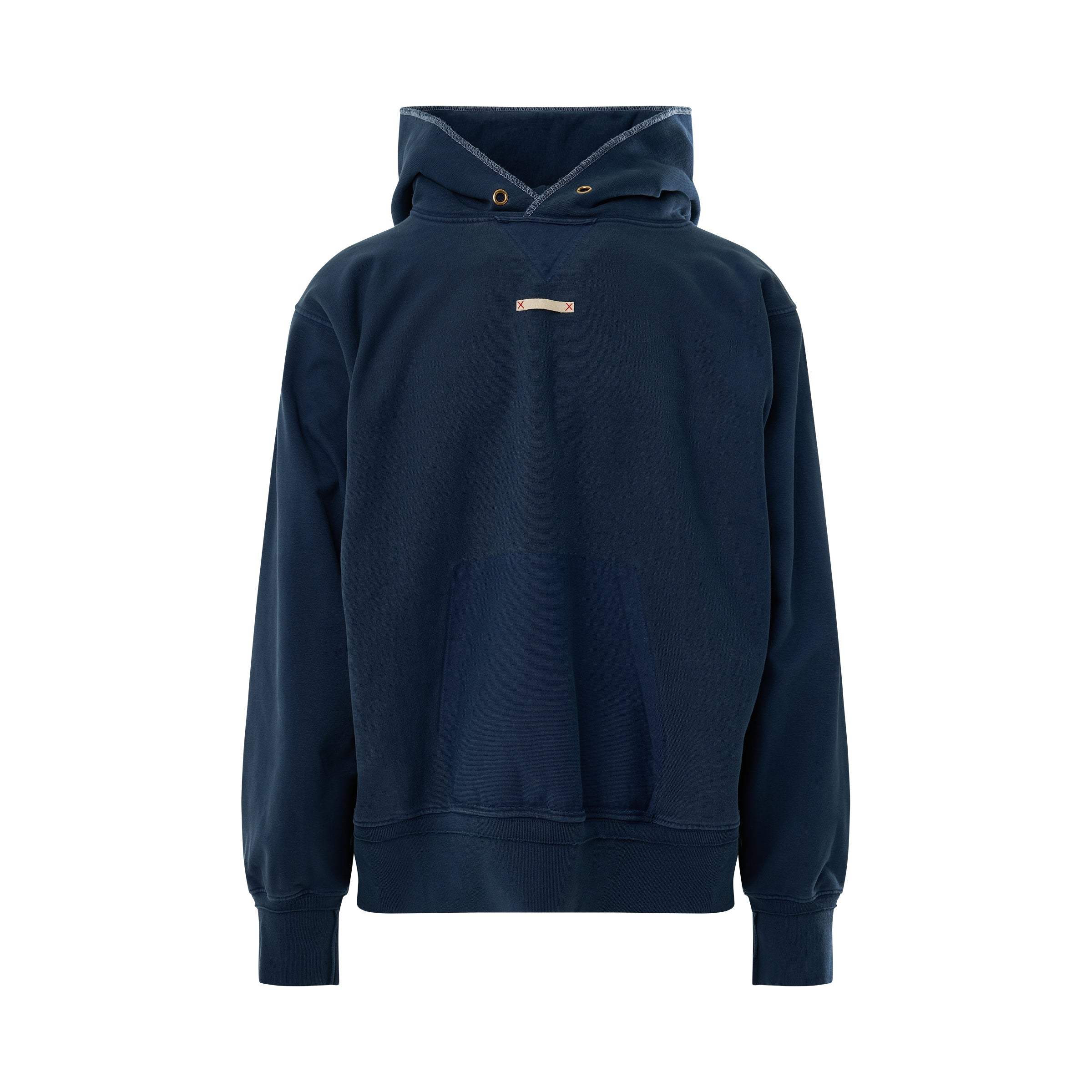 Patch Detail Hoodie in Blue