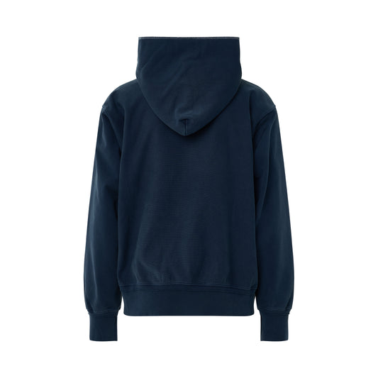 Patch Detail Hoodie in Blue