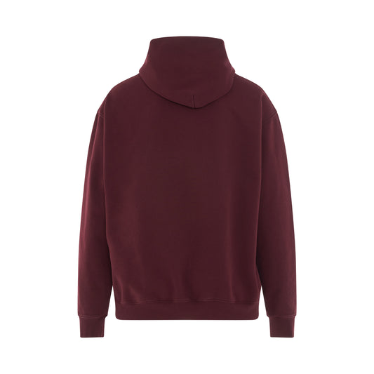 Oversized Hoodie in Burgundy