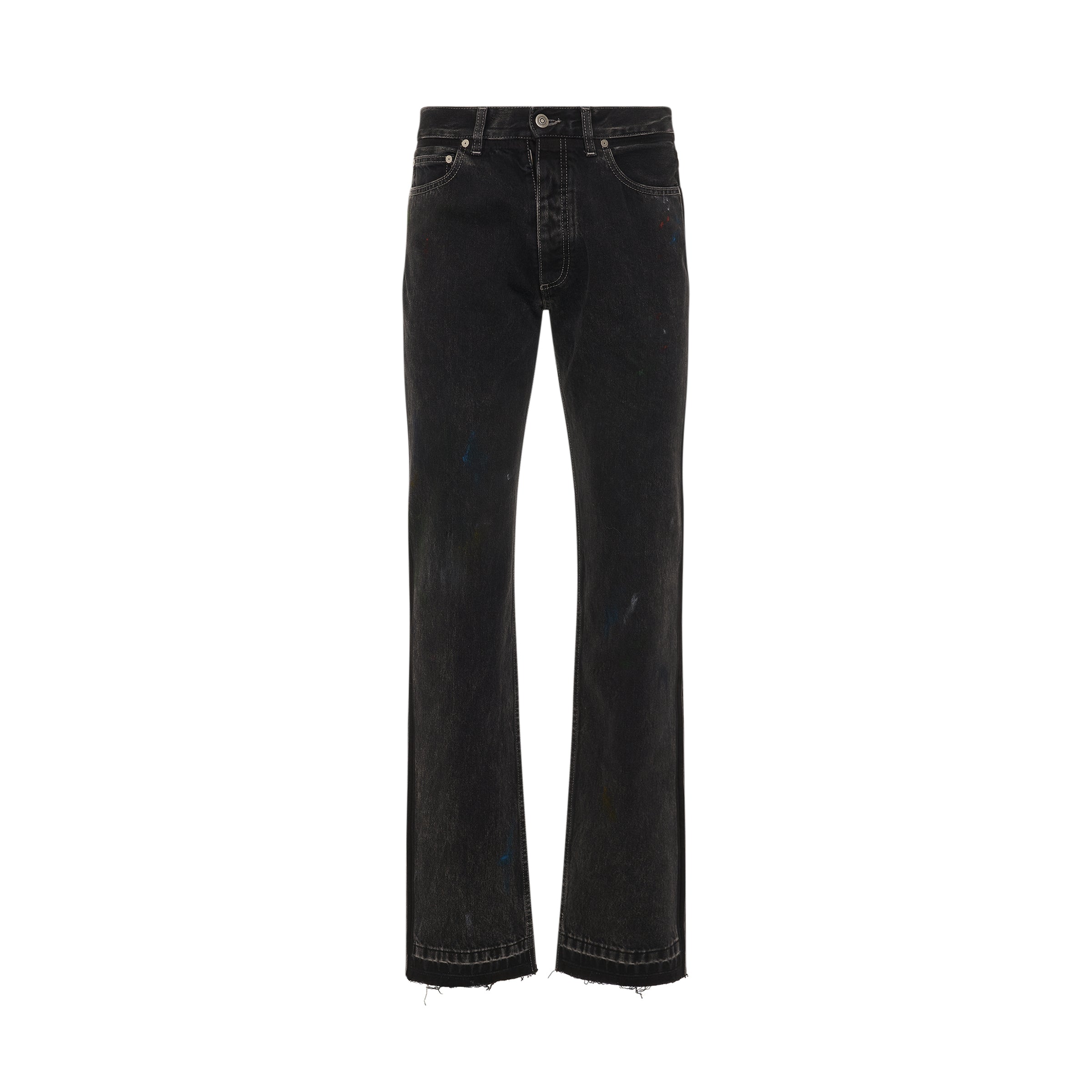 5 Pockets Jeans in Washed Black