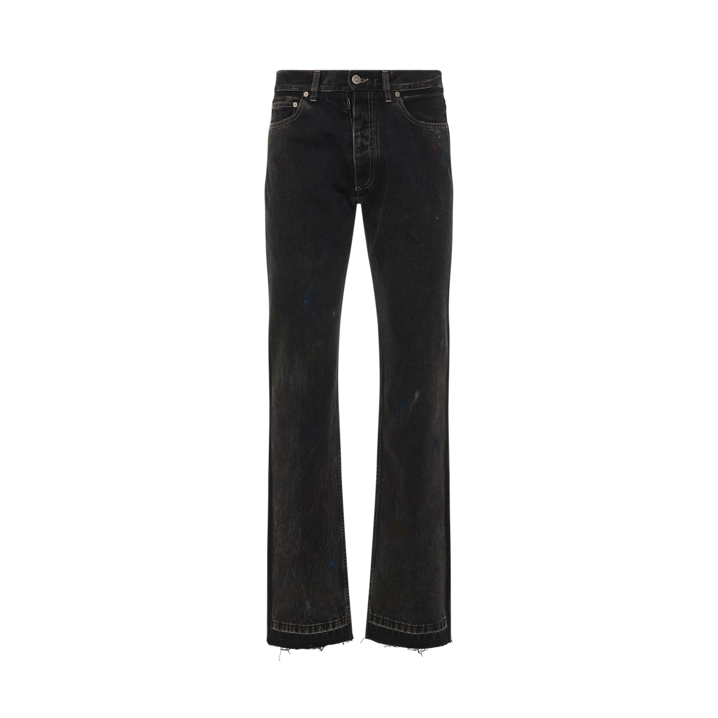 5 Pockets Jeans in Washed Black