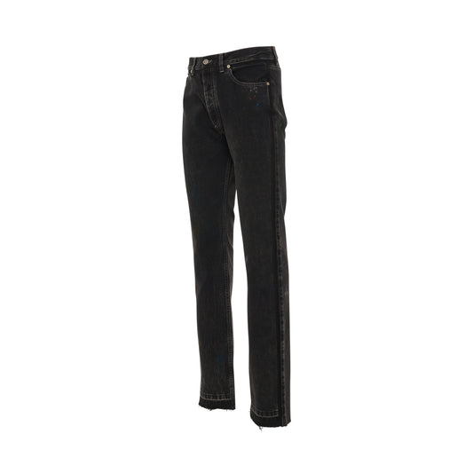 5 Pockets Jeans in Washed Black