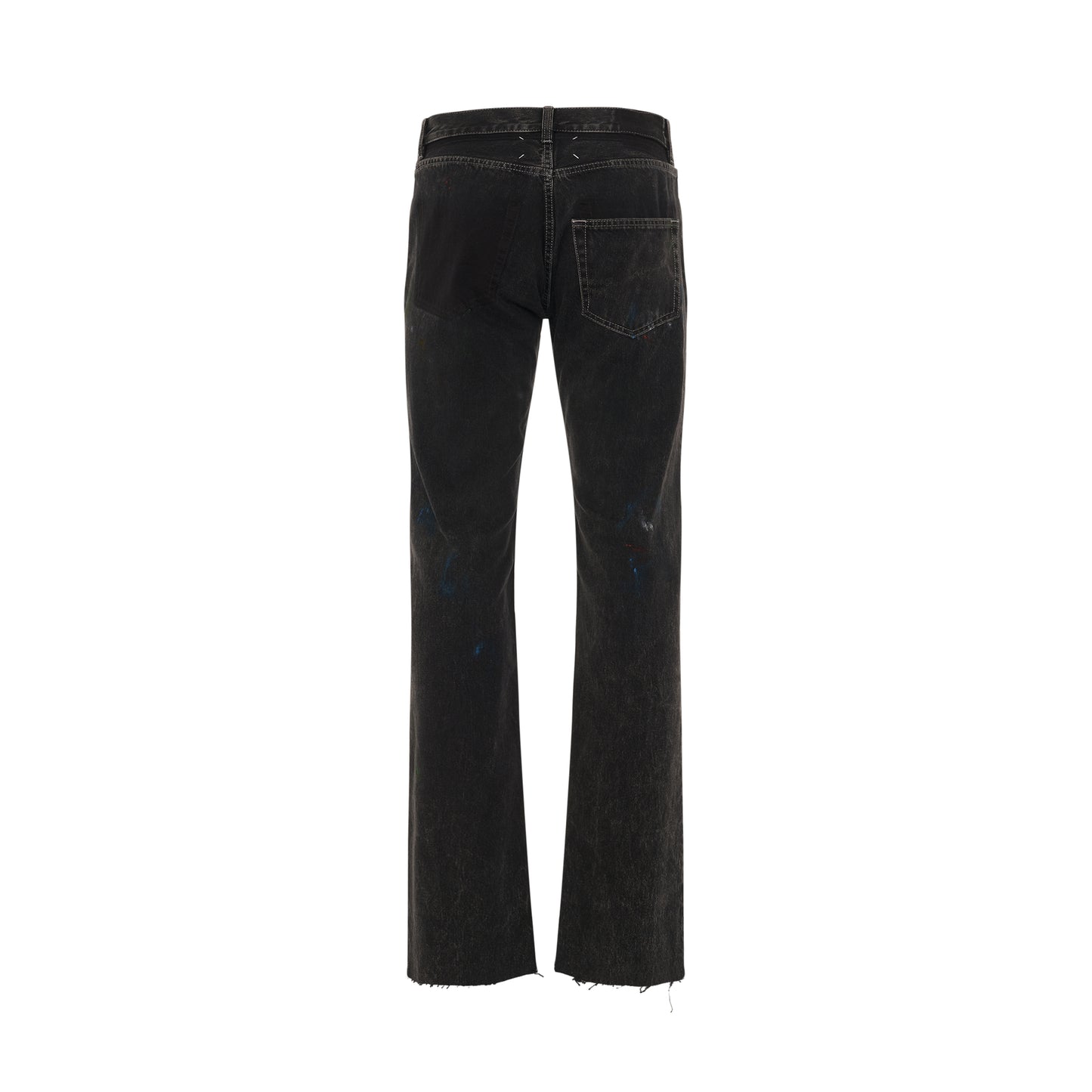 5 Pockets Jeans in Washed Black