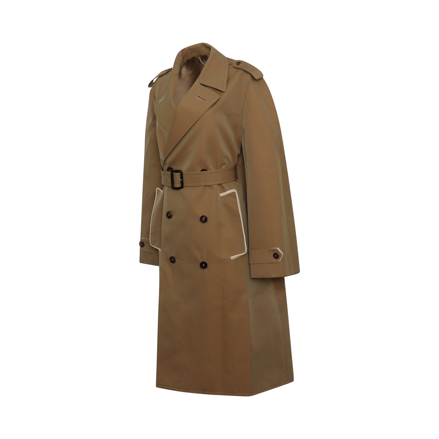 Double Breasted Trench Coat in Sand