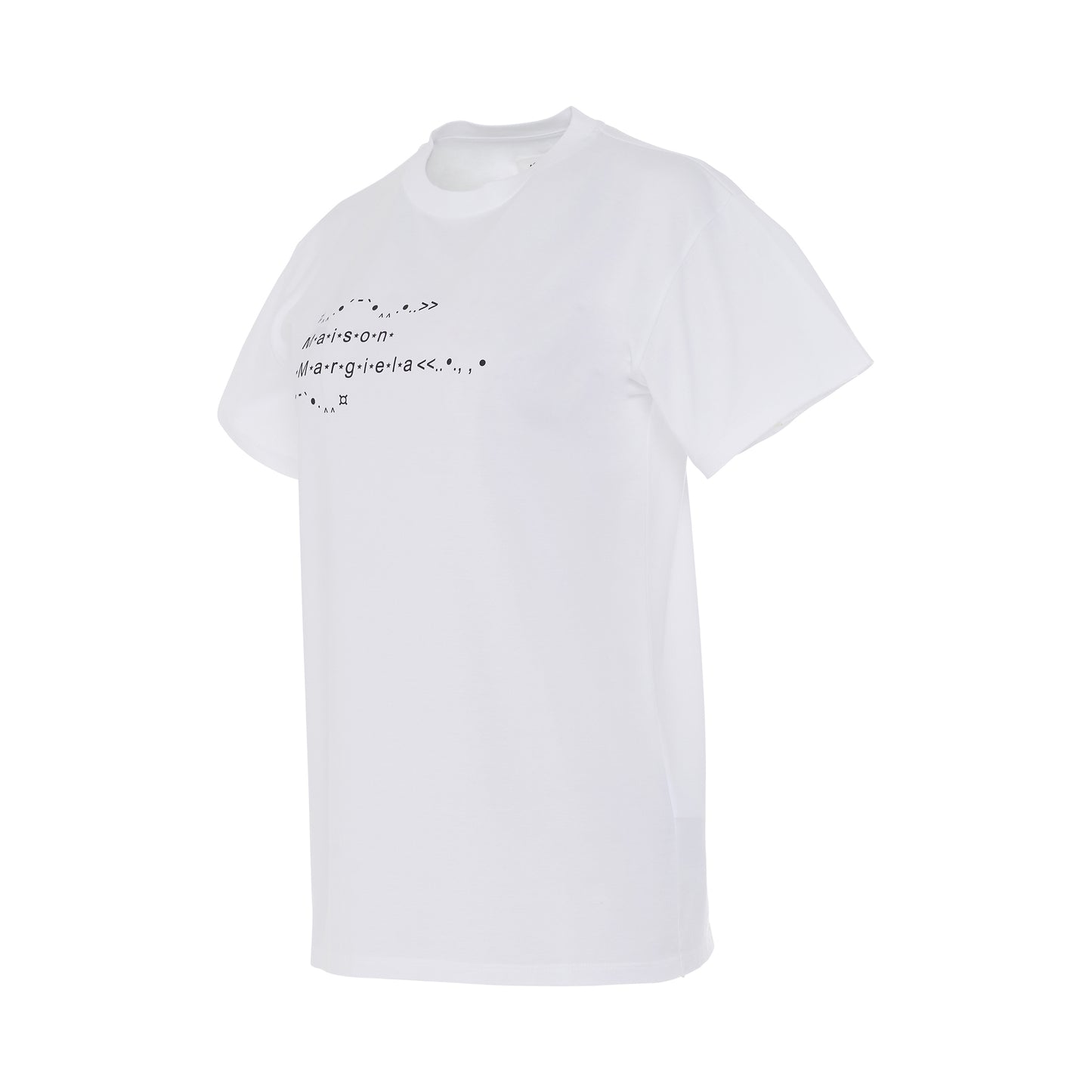 Numbers Logo Cotton T-Shirt in White