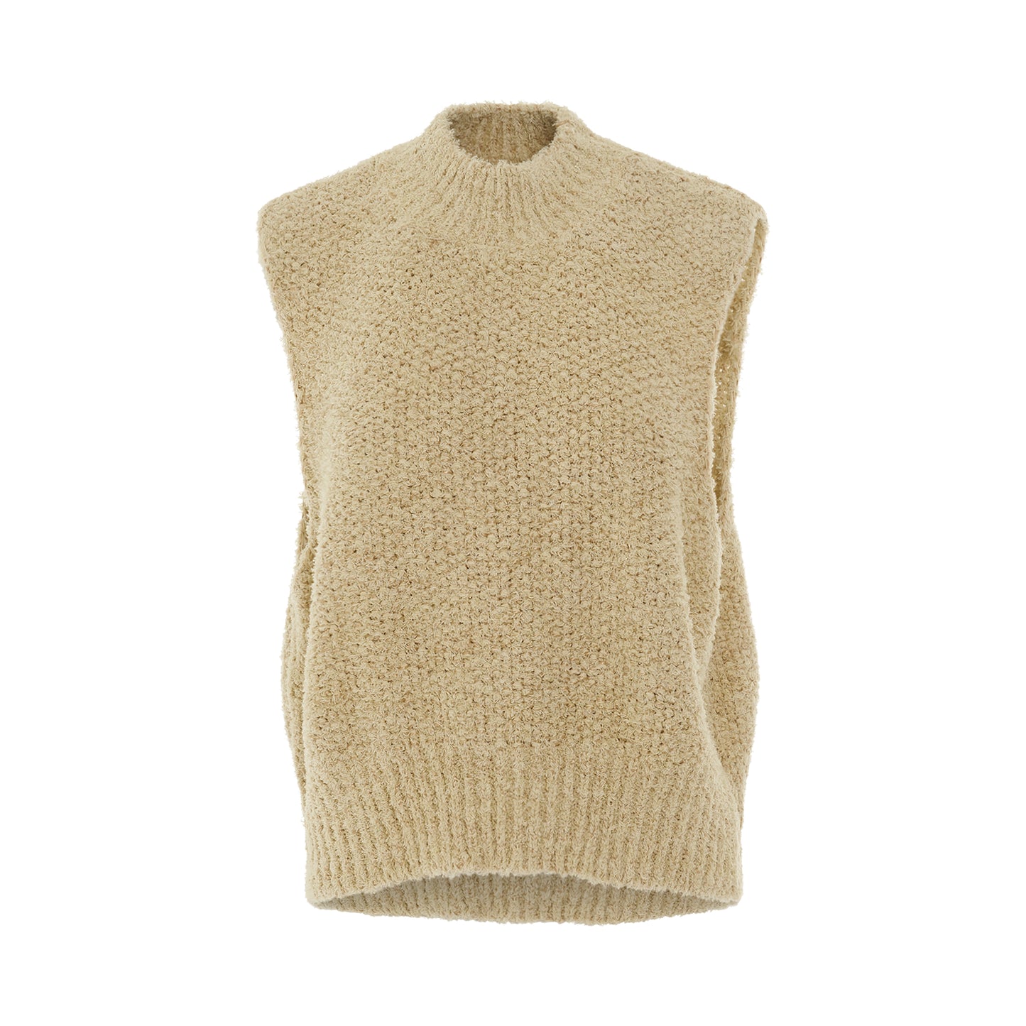 Linen & Cotton Sleeveless Top in Natural