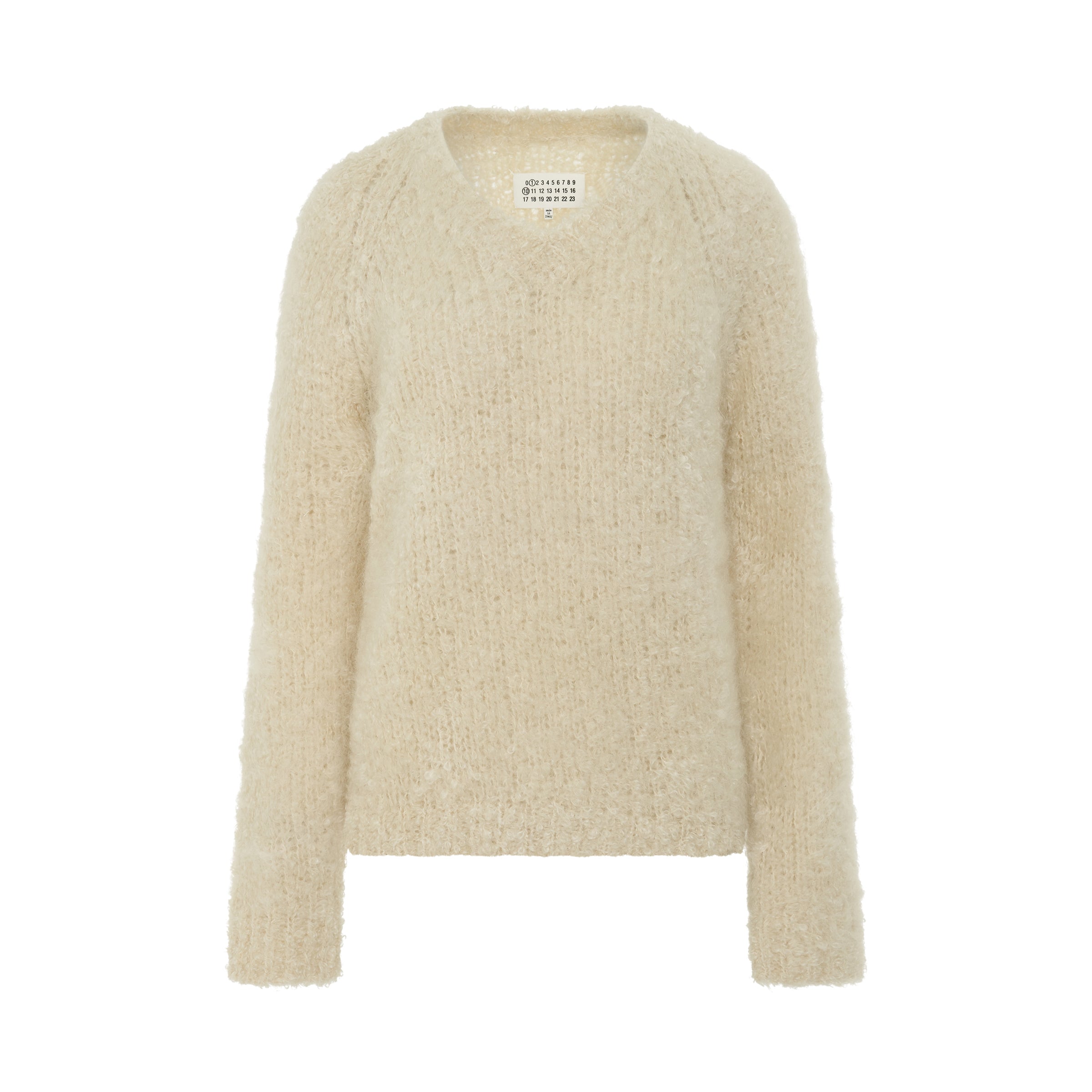 Mohair & Wool Sweater in Off White