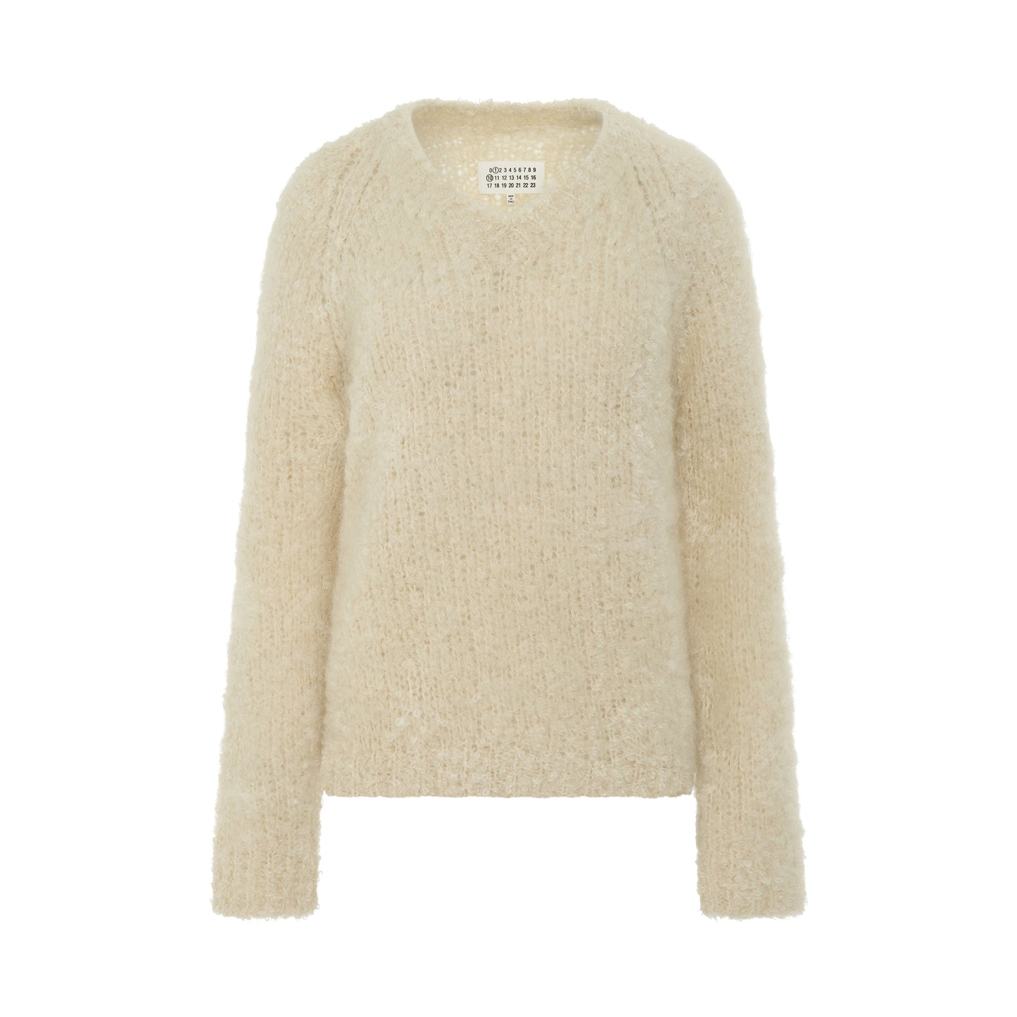 Mohair & Wool Sweater in Off White