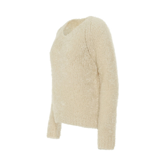 Mohair & Wool Sweater in Off White