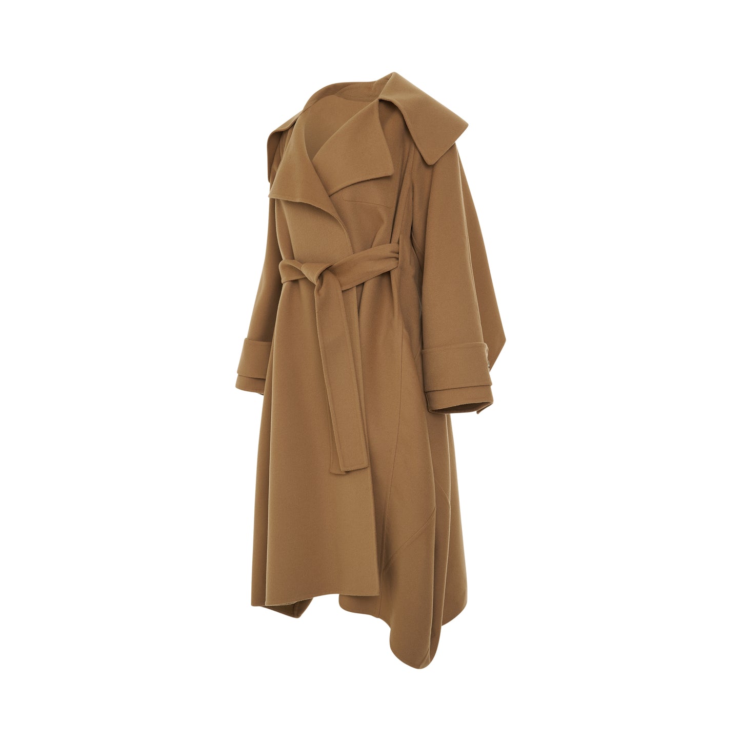 Adjusted Belt Coat in Camel