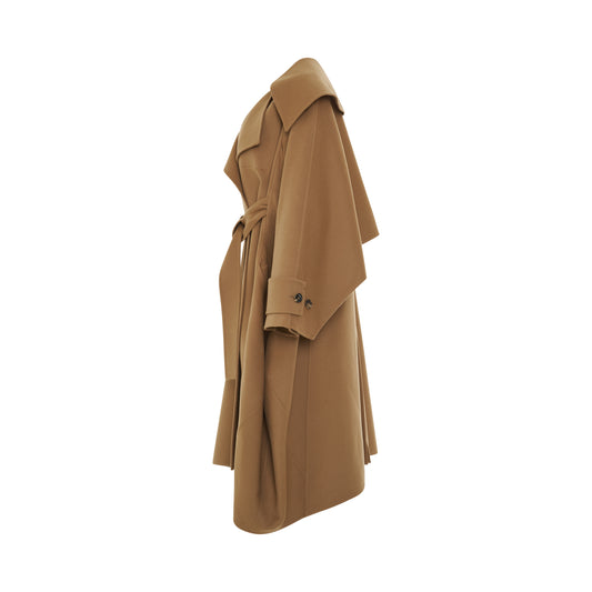 Adjusted Belt Coat in Camel