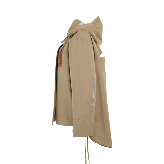 Military Hooded Parka in Sweet Caramel