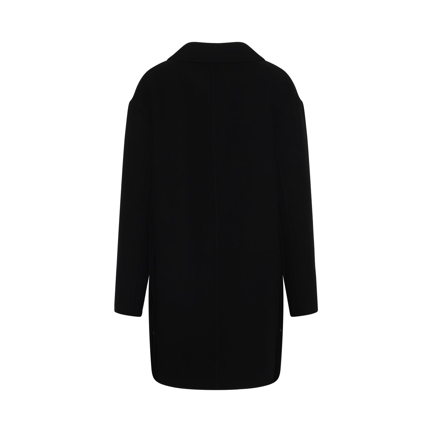 Slit Jacket In Wool And Cashmere Black