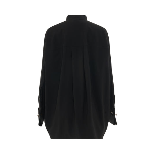 Tunic Wool Shirt in Black