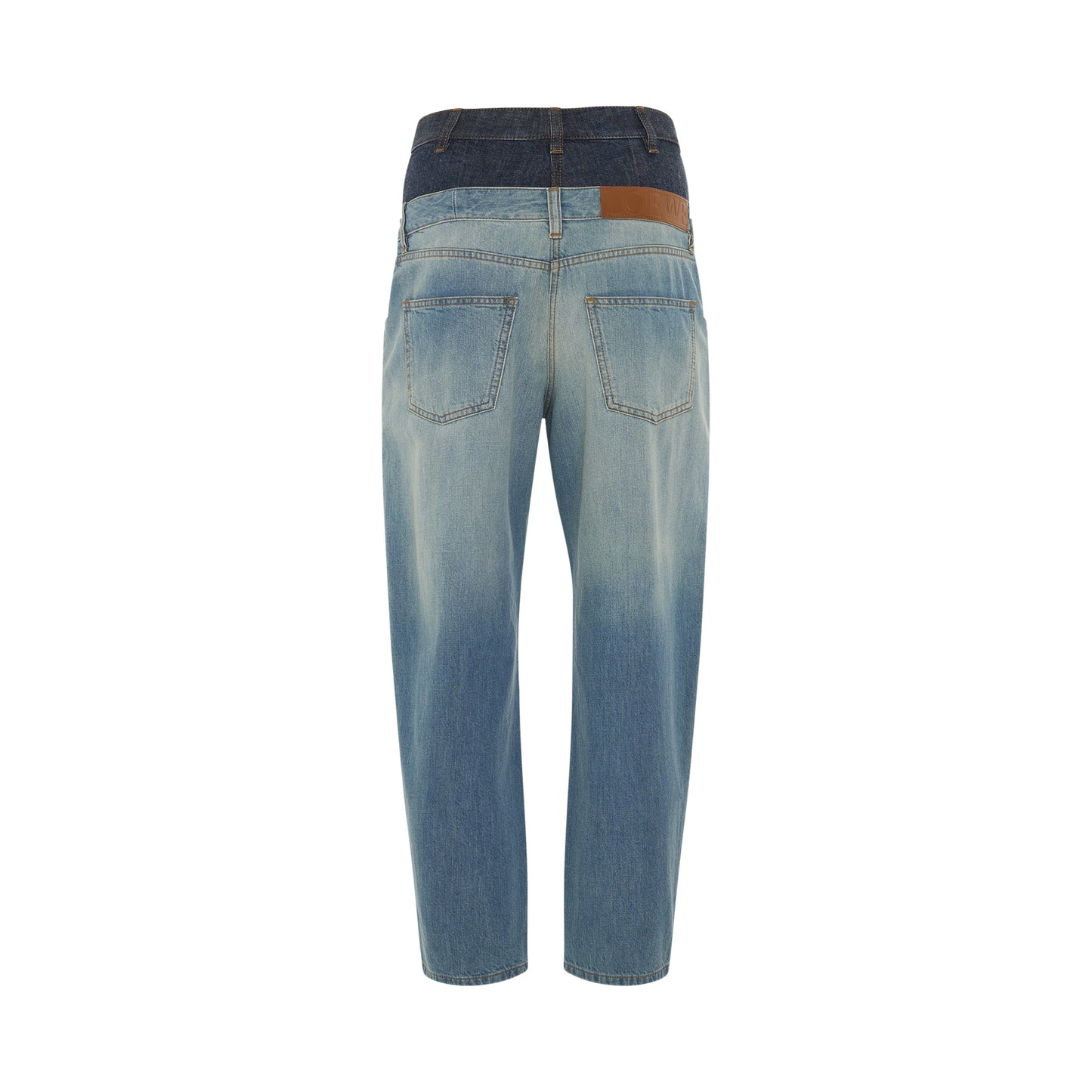 Trompe L'oeil Jeans in Blue Denim