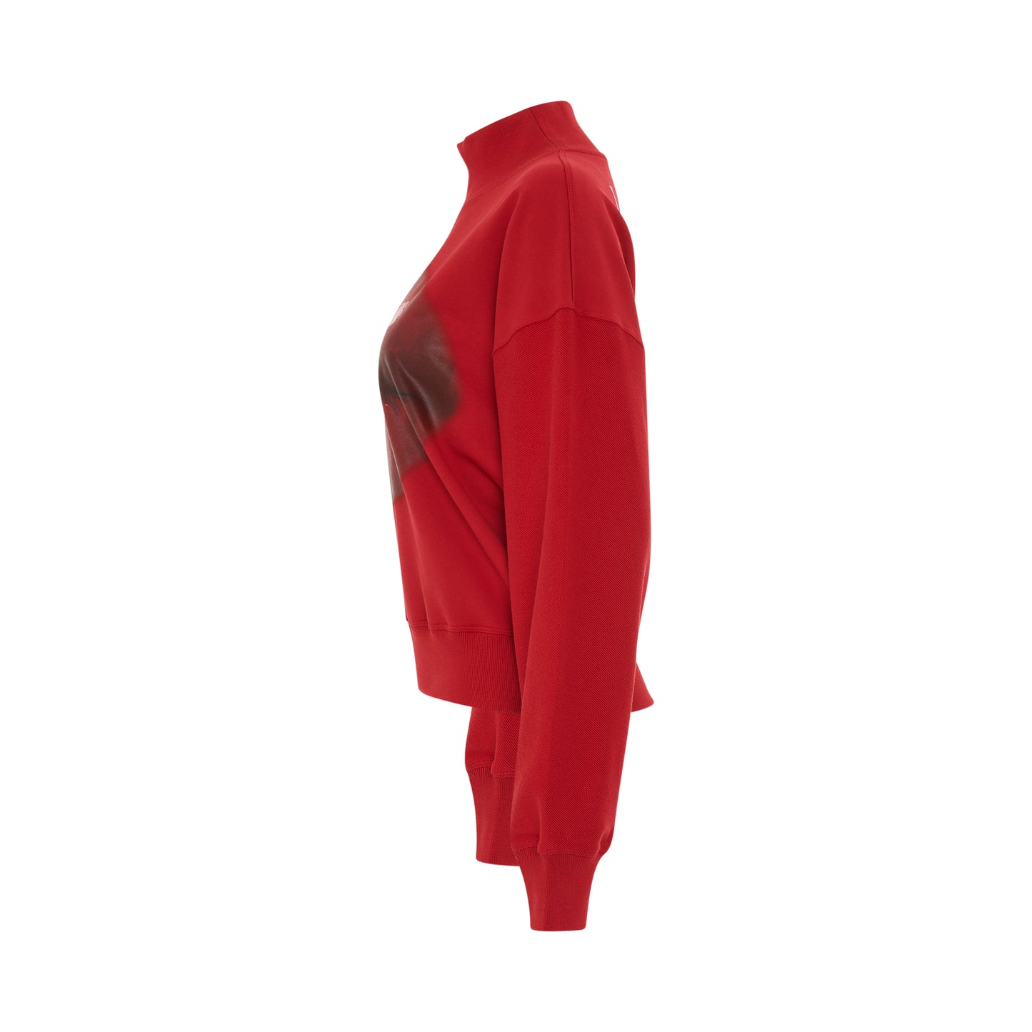 Lips Sweatshirt in Sanguine Red