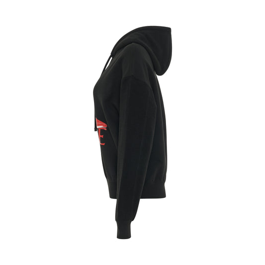 Pump Hoodie in Black/Red