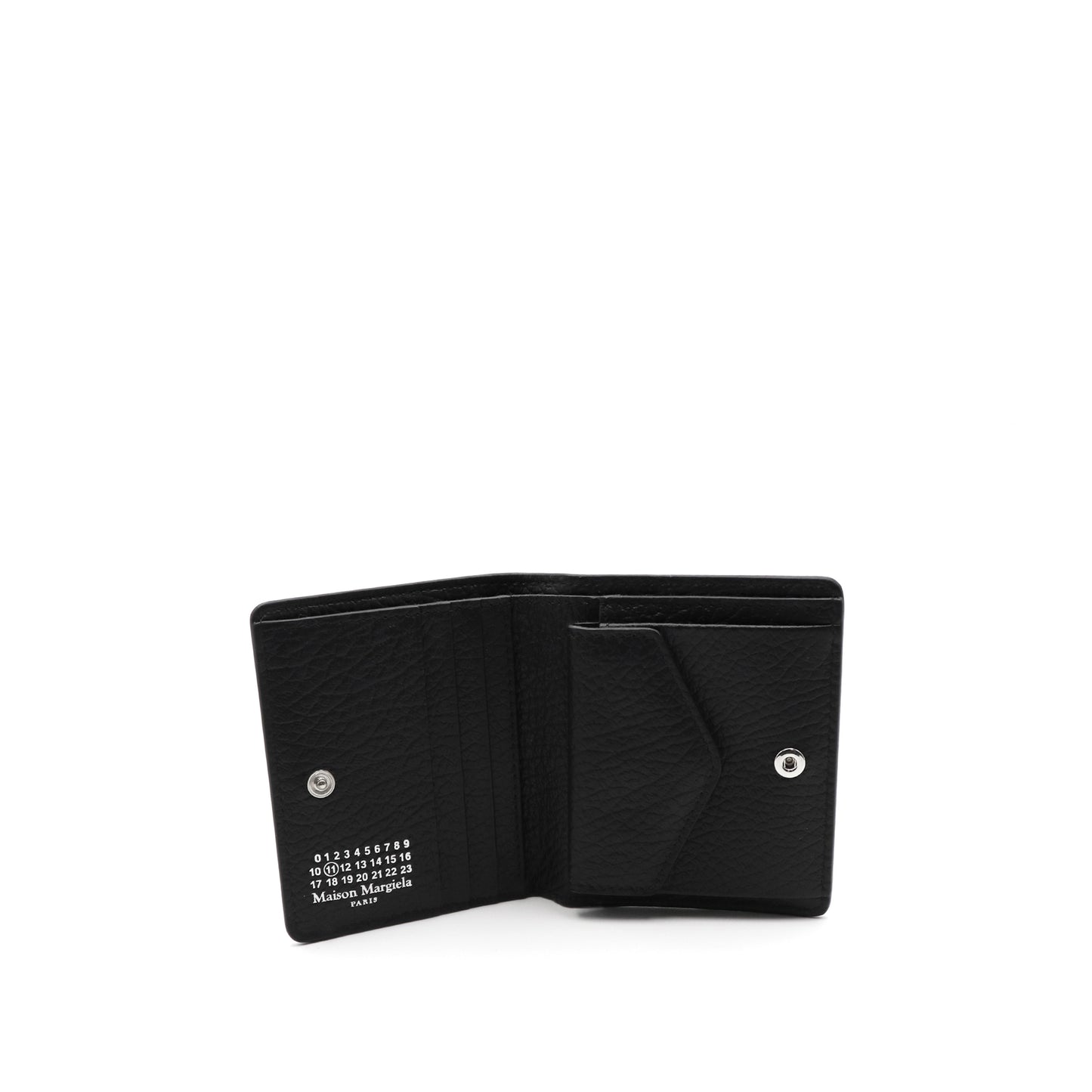 Four Stitch Bifold Wallet in Black