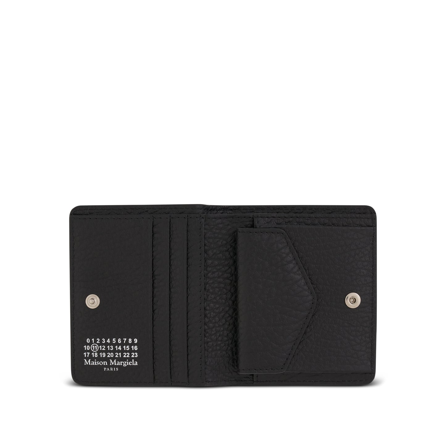 4 Stitch Wallet in Black