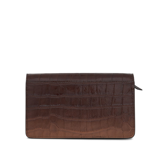 Large Chain Wallet In Cognac