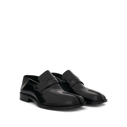 Tabi Leather Loafers in Black