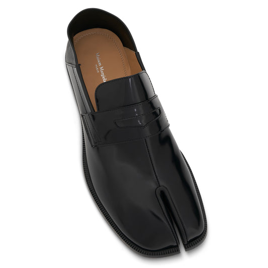 Tabi Leather Loafers in Black