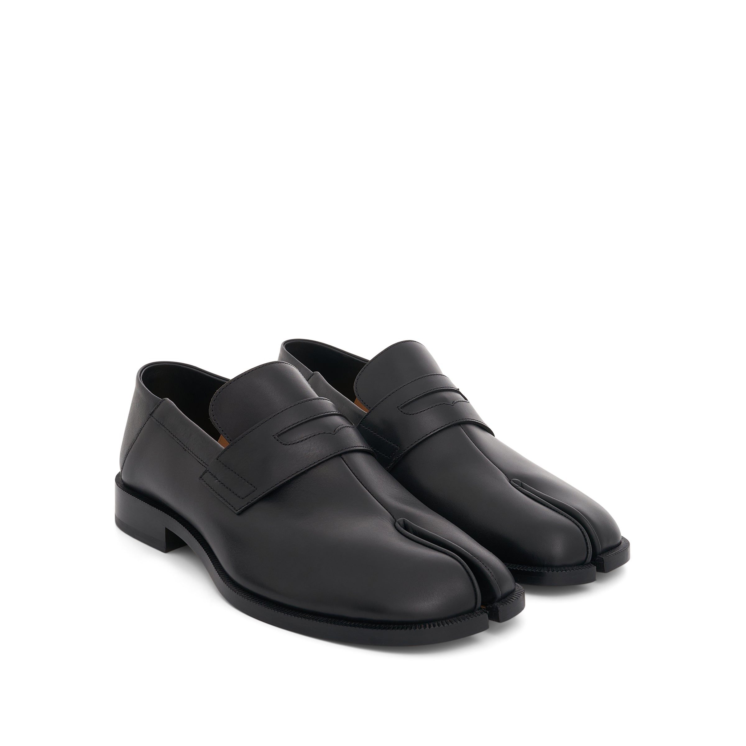 maison margiela tabi leather loafers in black regular price $ 1600 . 00 ...