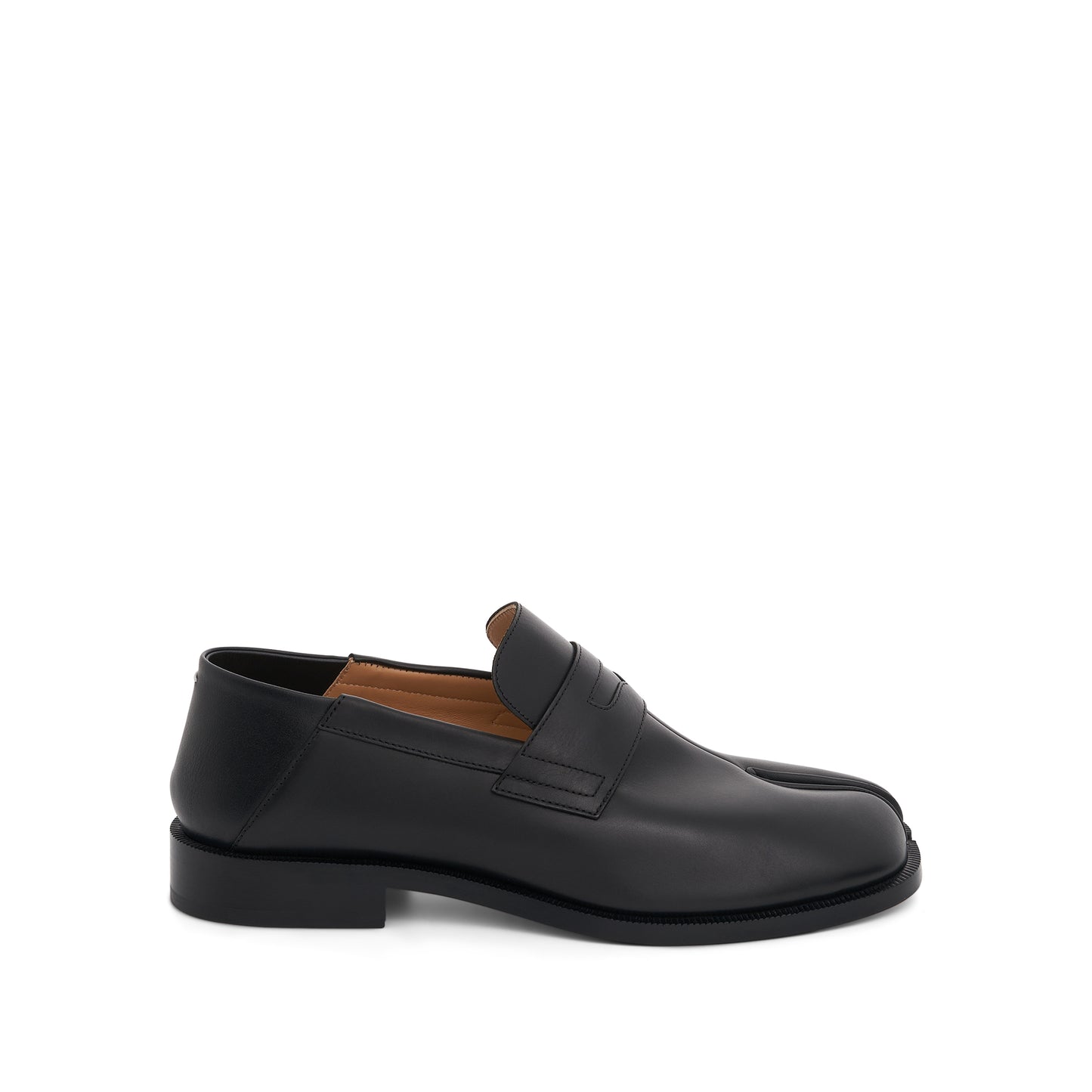 Tabi Leather Loafers in Black