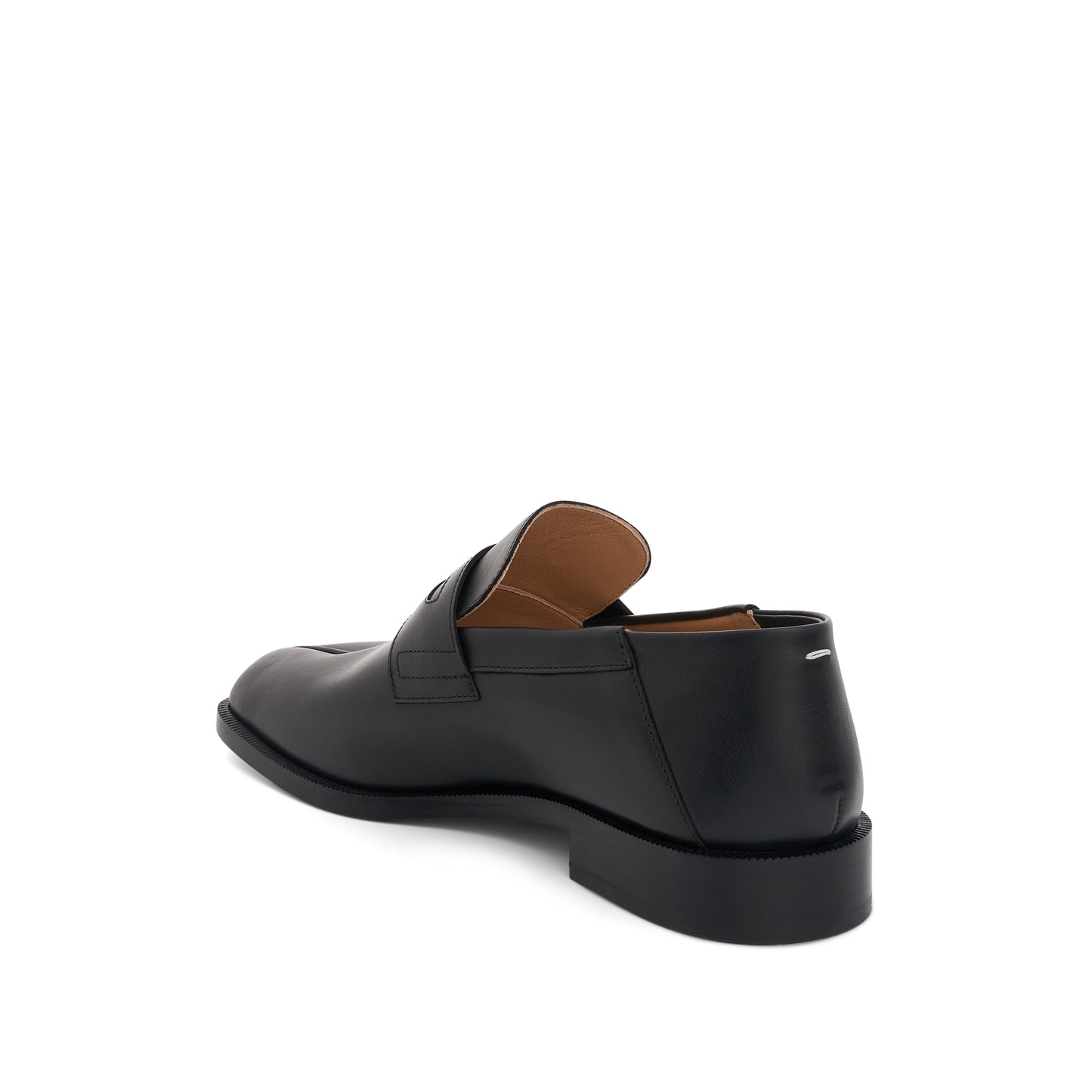 Tabi Leather Loafers in Black