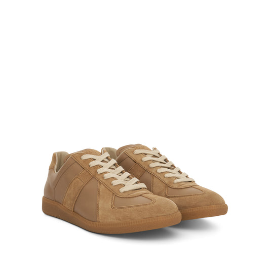 Replica Leather Sneakers in Chamois