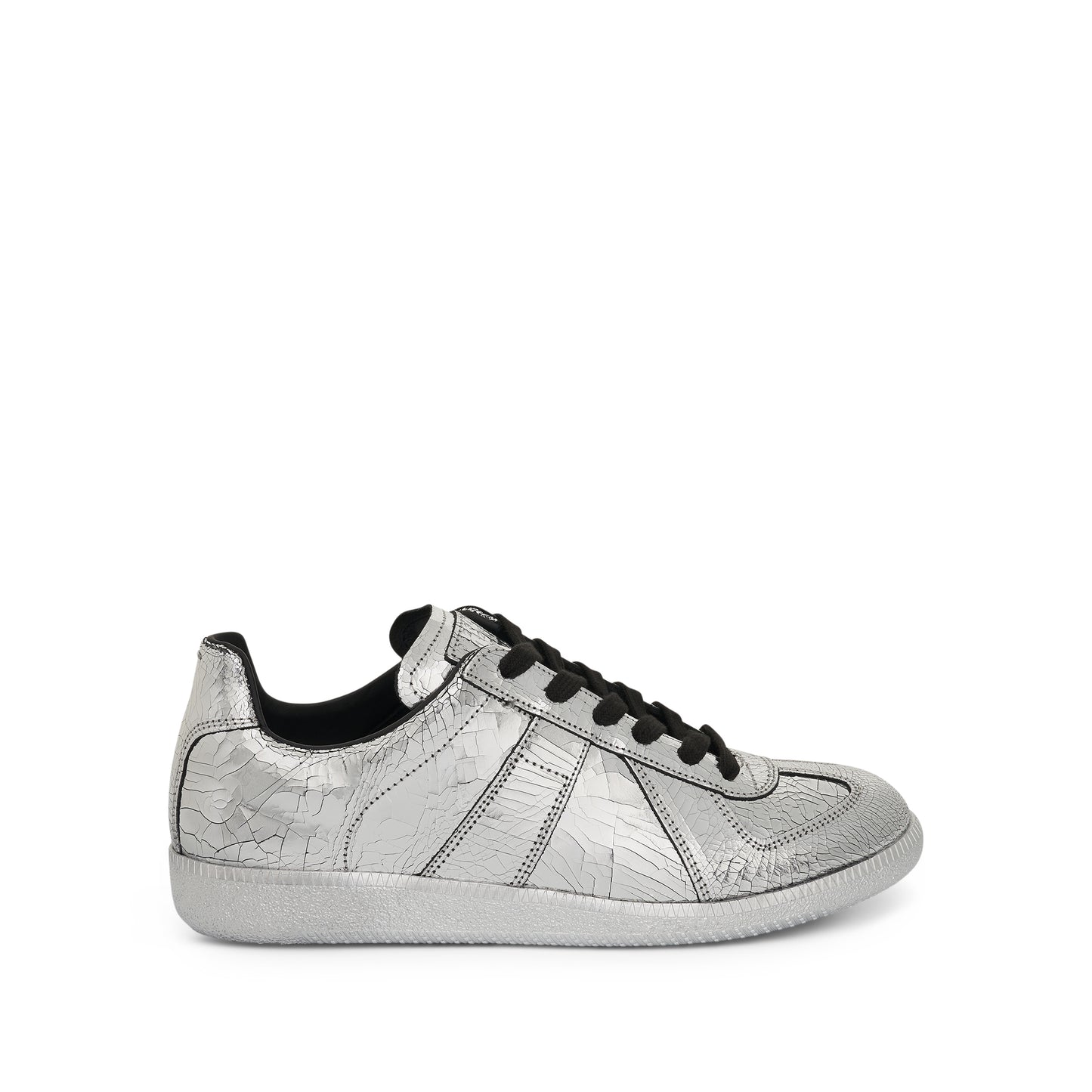 Replica Low Top Sneakers in Silver