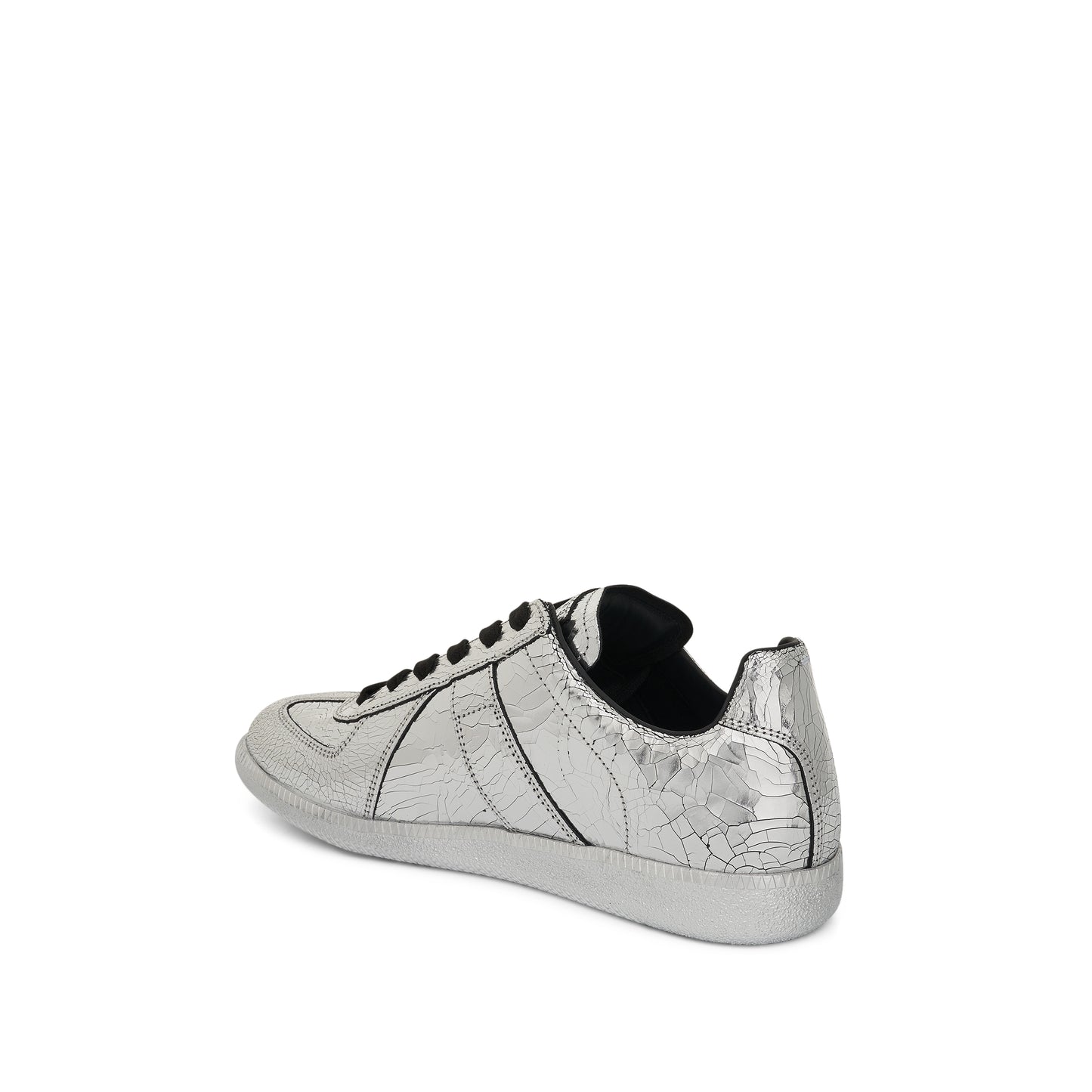 Replica Low Top Sneakers in Silver