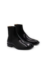 Tabi Toe Ankle Boots in Black Front View | MAISON MARGIELA