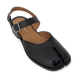 Tabi Strap Sandals in Black Top View | MAISON MARGIELA