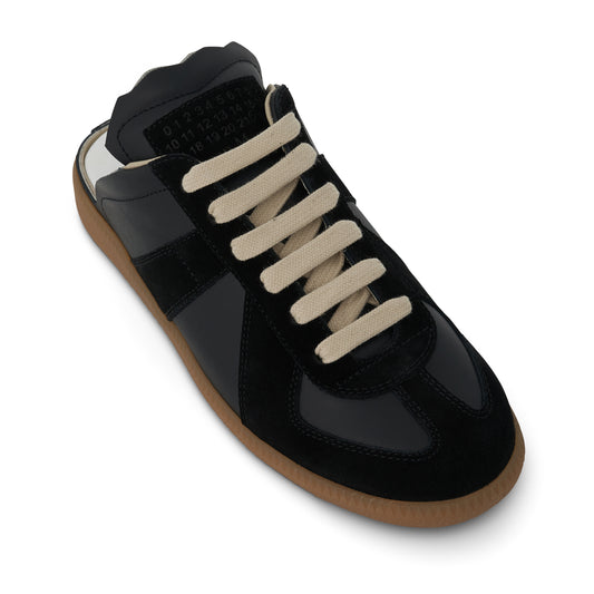 Replica Open Back Sneakers in Black