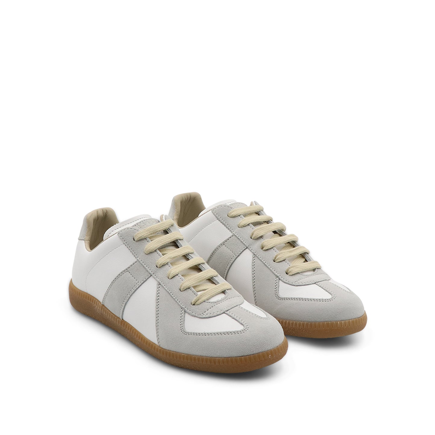 Replica Leather Sneakers in White