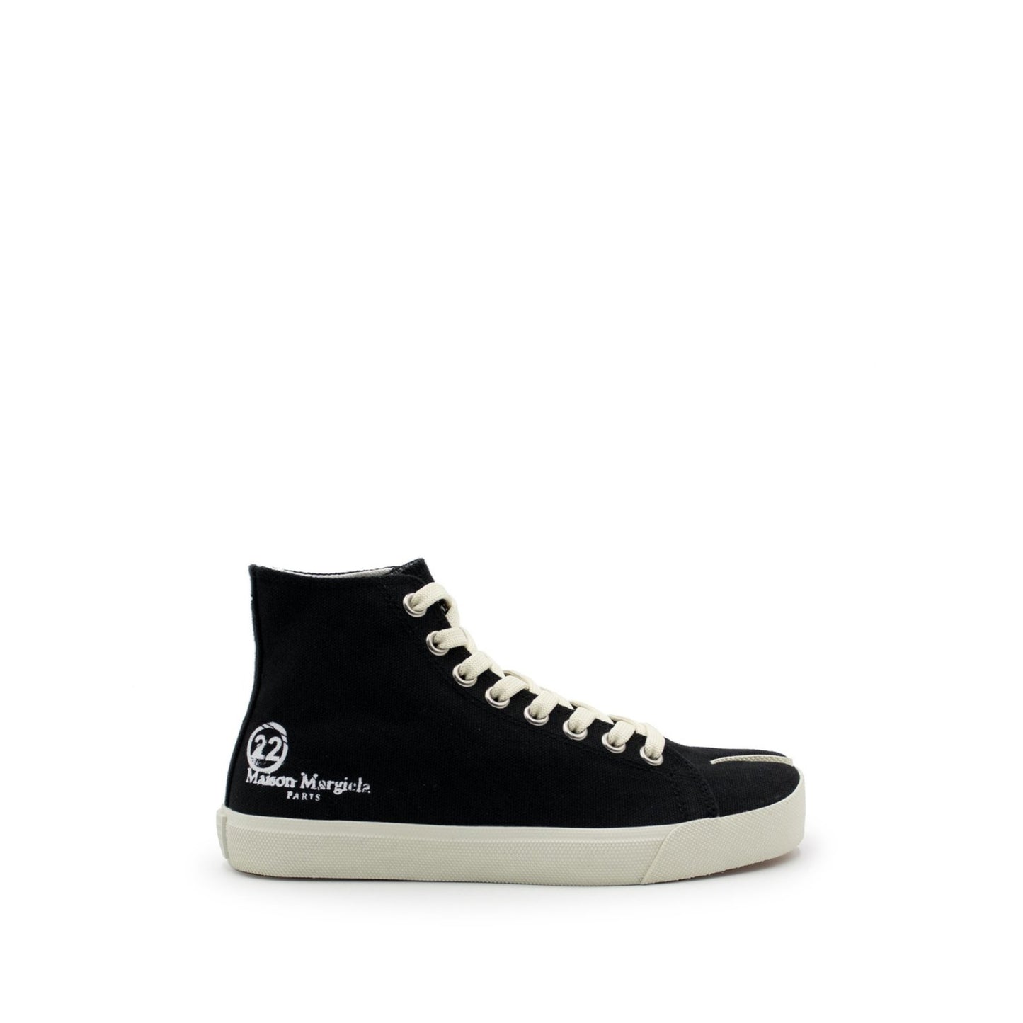 Tabi Toe High Sneakers in Black