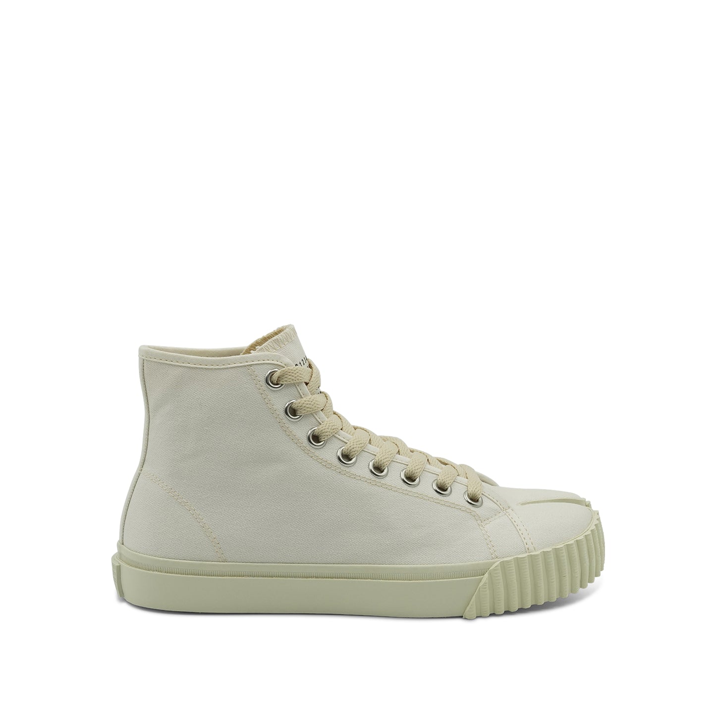 Canvas High Top Sneaker in White
