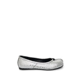 Tabi Mirror Ballerina Shoes in Silver Side View | MAISON MARGIELA