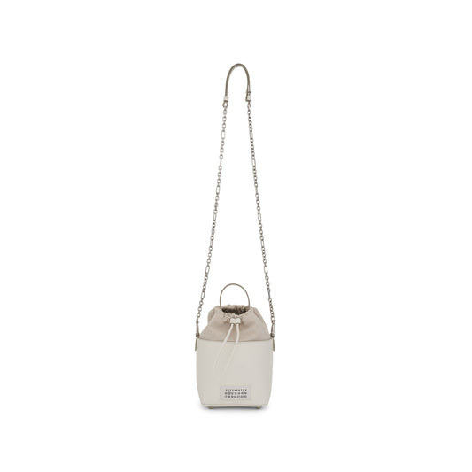 Small 5AC Bucket Bag in White