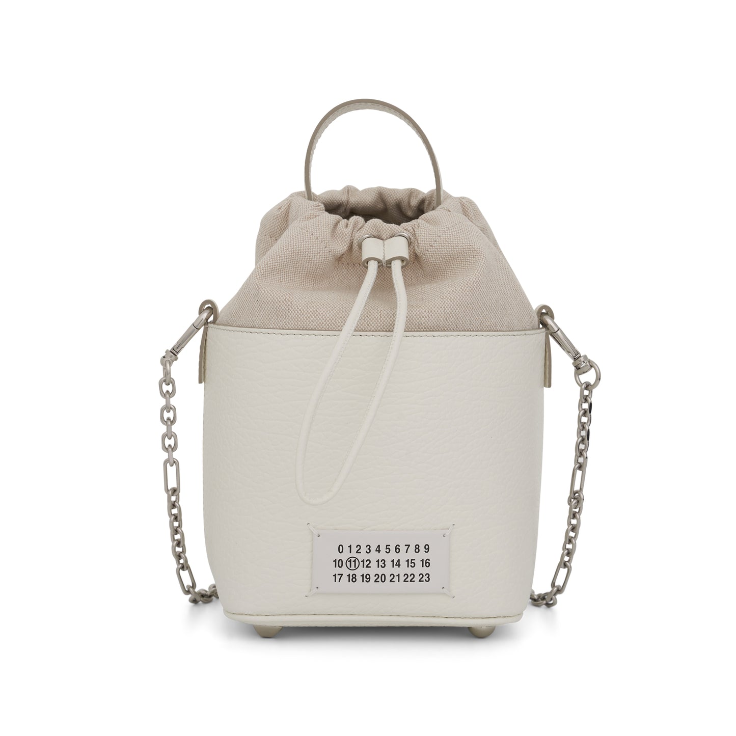 Small 5AC Bucket Bag in White